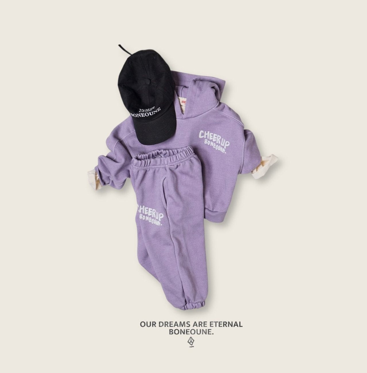 [BONEOUNE] Pig-Up Jogger Pants_2colors