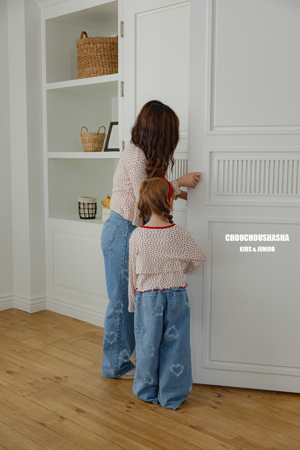 [CHOUCHOUSHASHA] Lovely Denim Pants_Mom