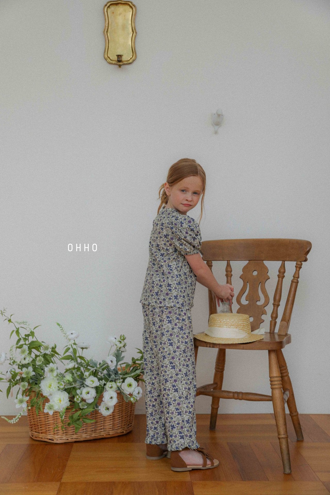 [ohho] Point Blouse_2colors