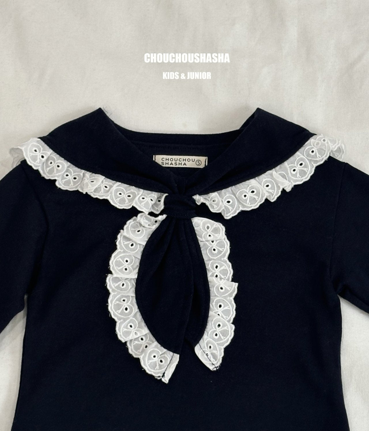 [CHOUCHOUSHASHA] Emily Blouse T-shirt_Navy