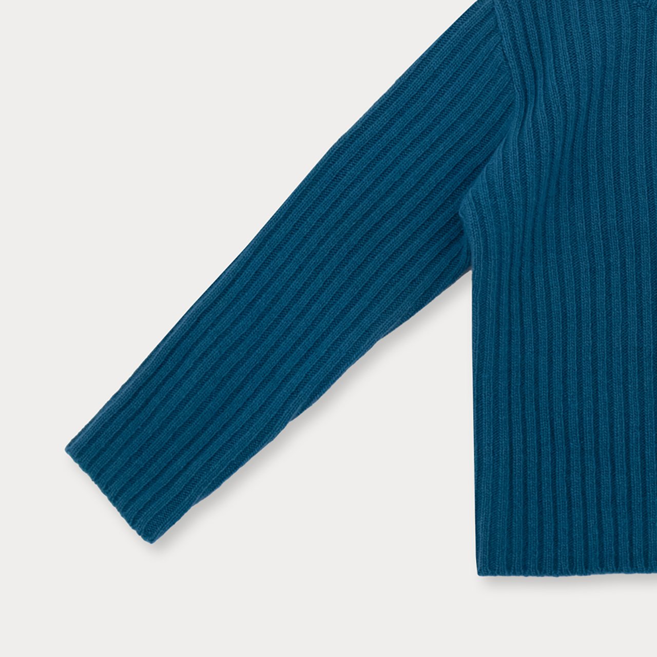 [Soye] Cashmere Rib Cardigan_Deep Blue