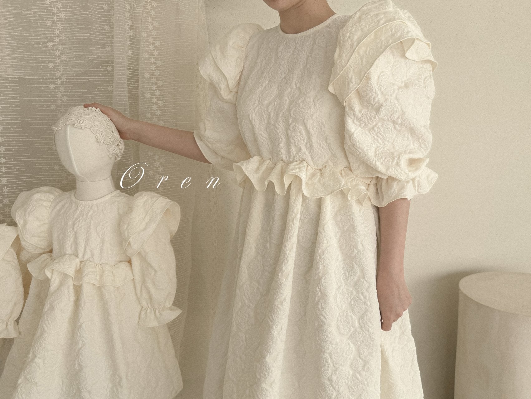 [OREN] Tully Dress(MOM)_Cream