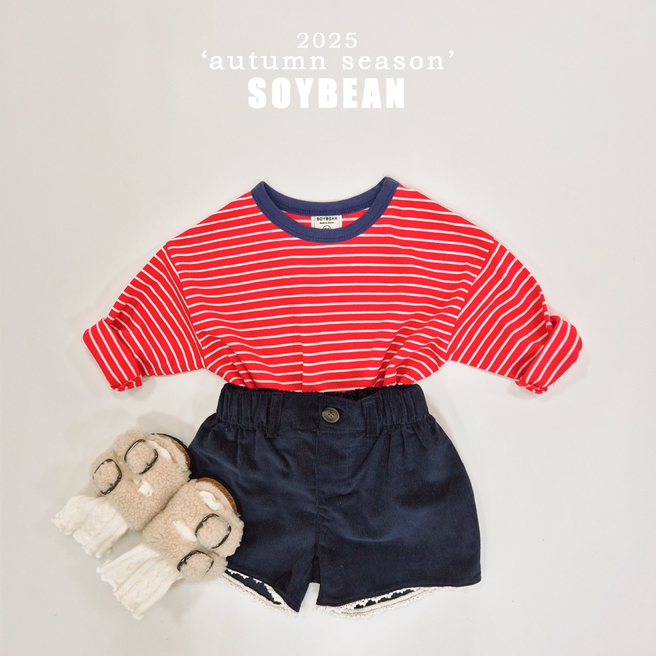 [SOYBEAN] Autumn Captain Striped T-Shirt_5colors