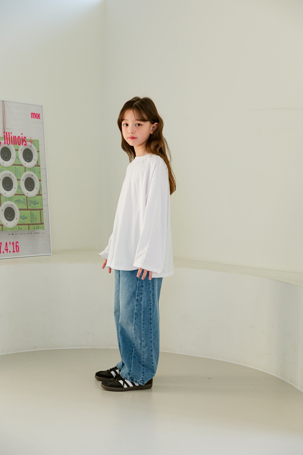 [DOREDORE] Layered Round T-shirt_Ivory