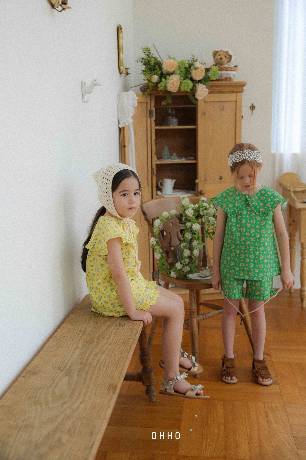 [ohho] Blossom Frill Shorts_2colors