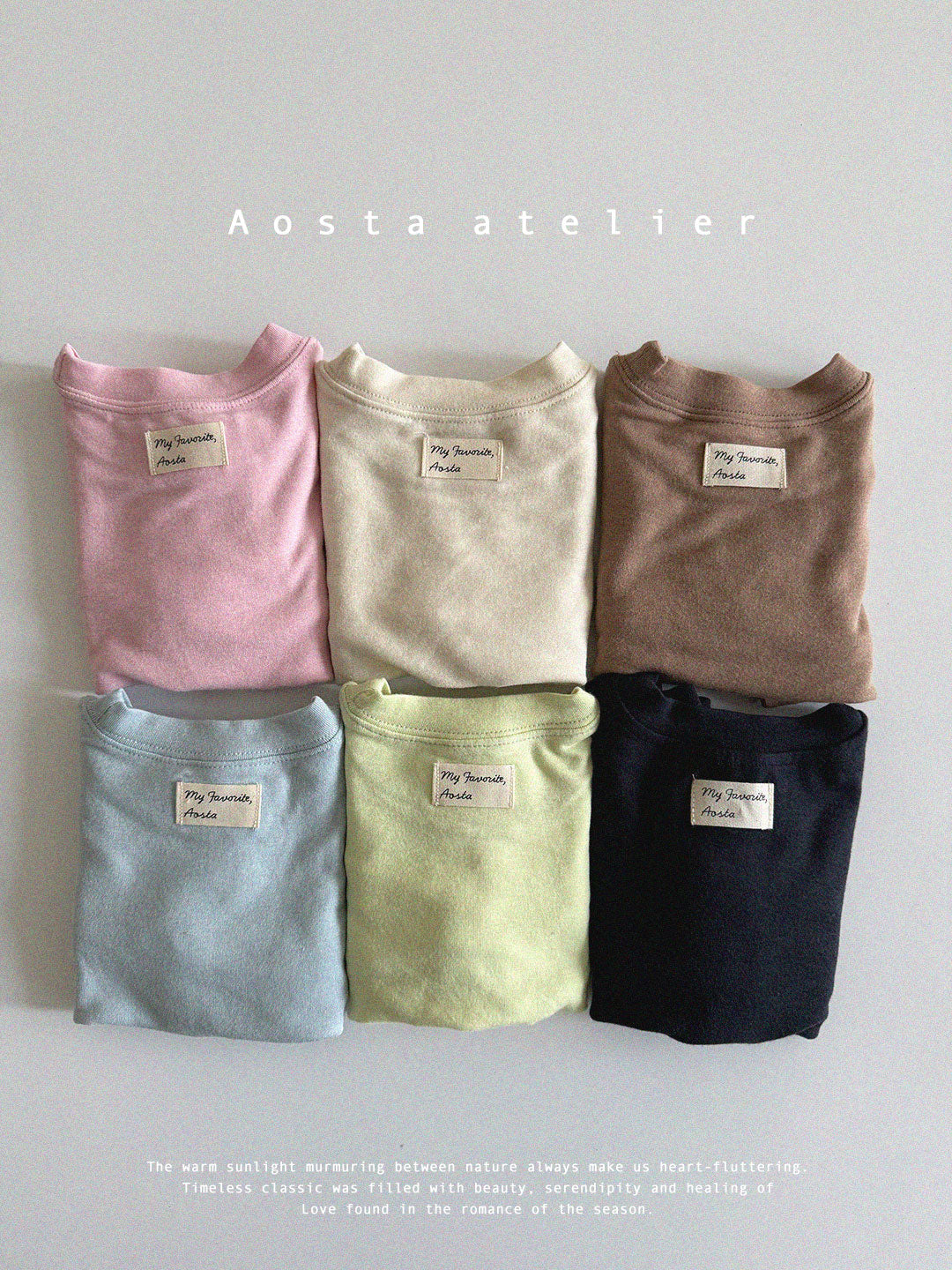 [AOSTA] Spring Essential T-shirt_6colors