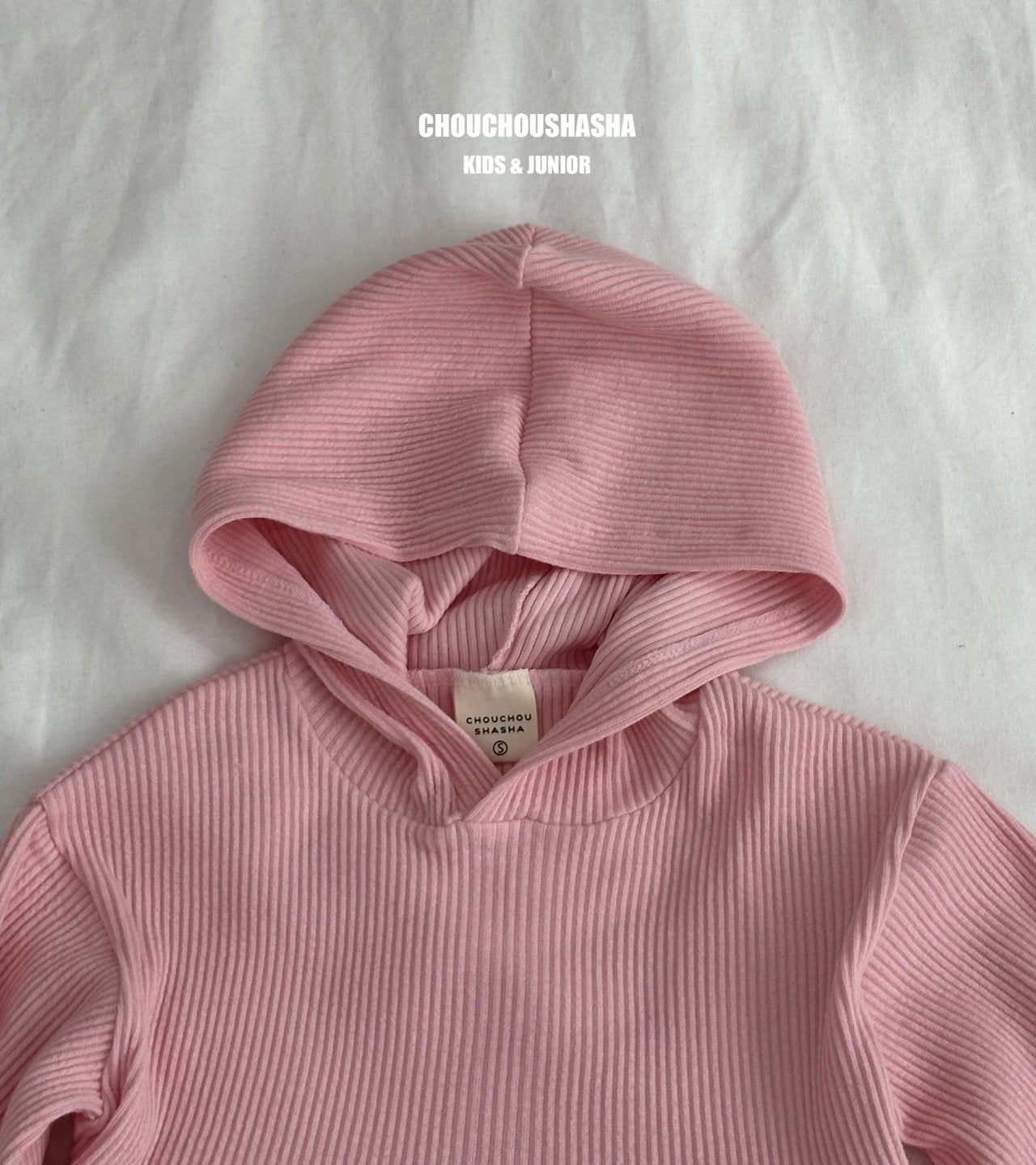 [CHOUCHOUSHASHA] Plop Hoodie T-shirt_Pink