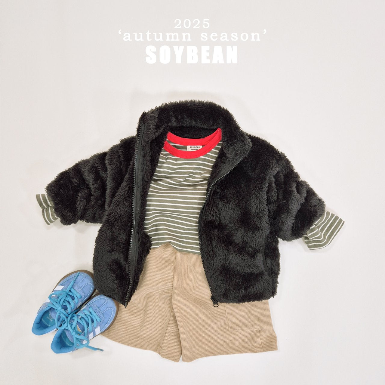 [SOYBEAN] Autumn Captain Striped T-Shirt_5colors