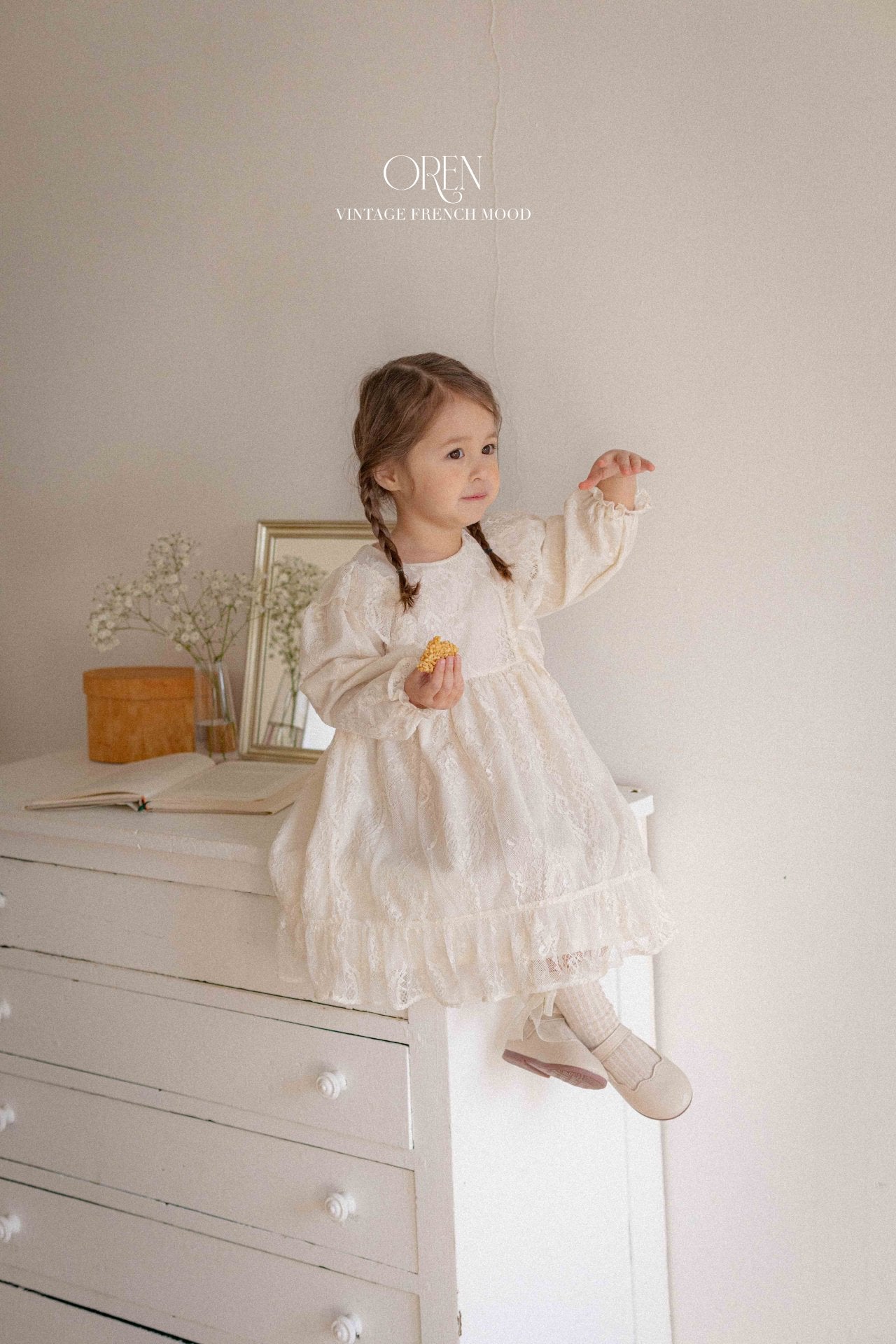 [OREN] Renibon Lace Suit(BEBE)_Cream