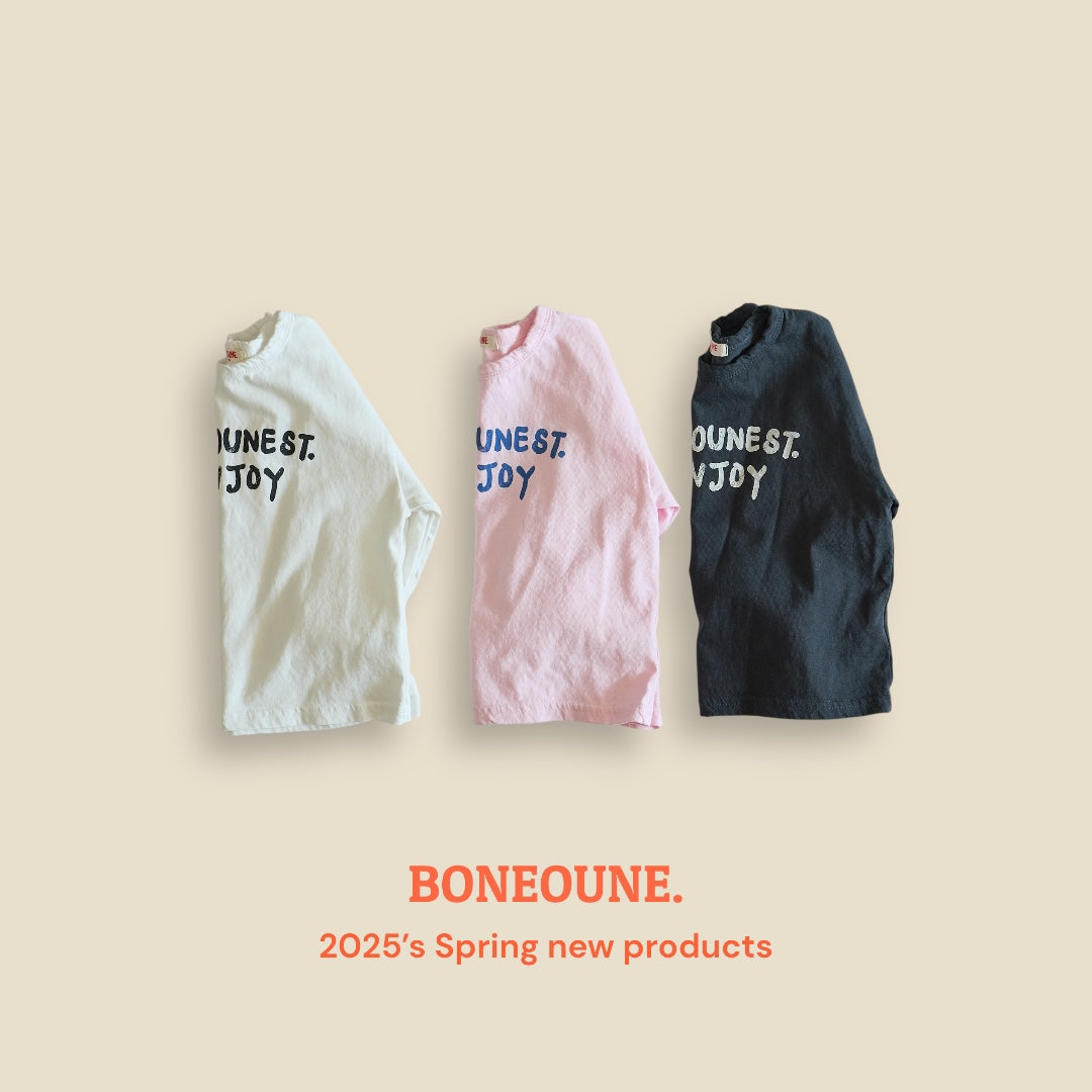 [BONEOUNE] Enjoy Single T-shirt_3colors