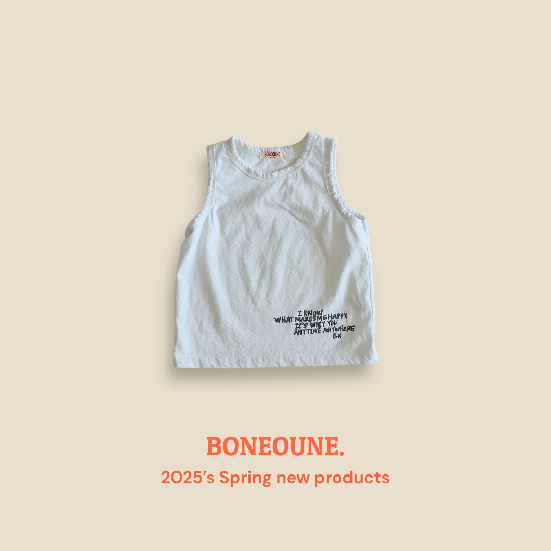 [BONEOUNE] Anytime Non sleeve Top_2colors