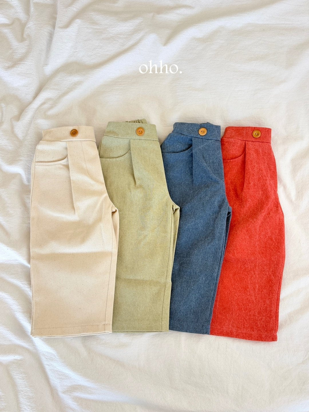 [ohho] Carol Pintuck Pants_4colors