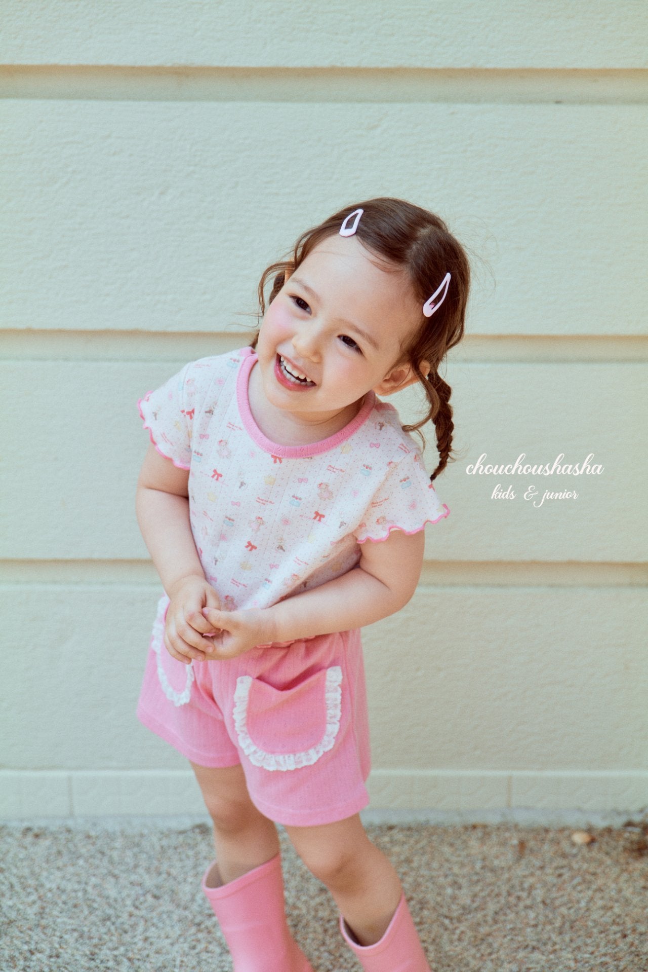 [CHOUCHOUSHASHA] Toy T-shirts_2colors
