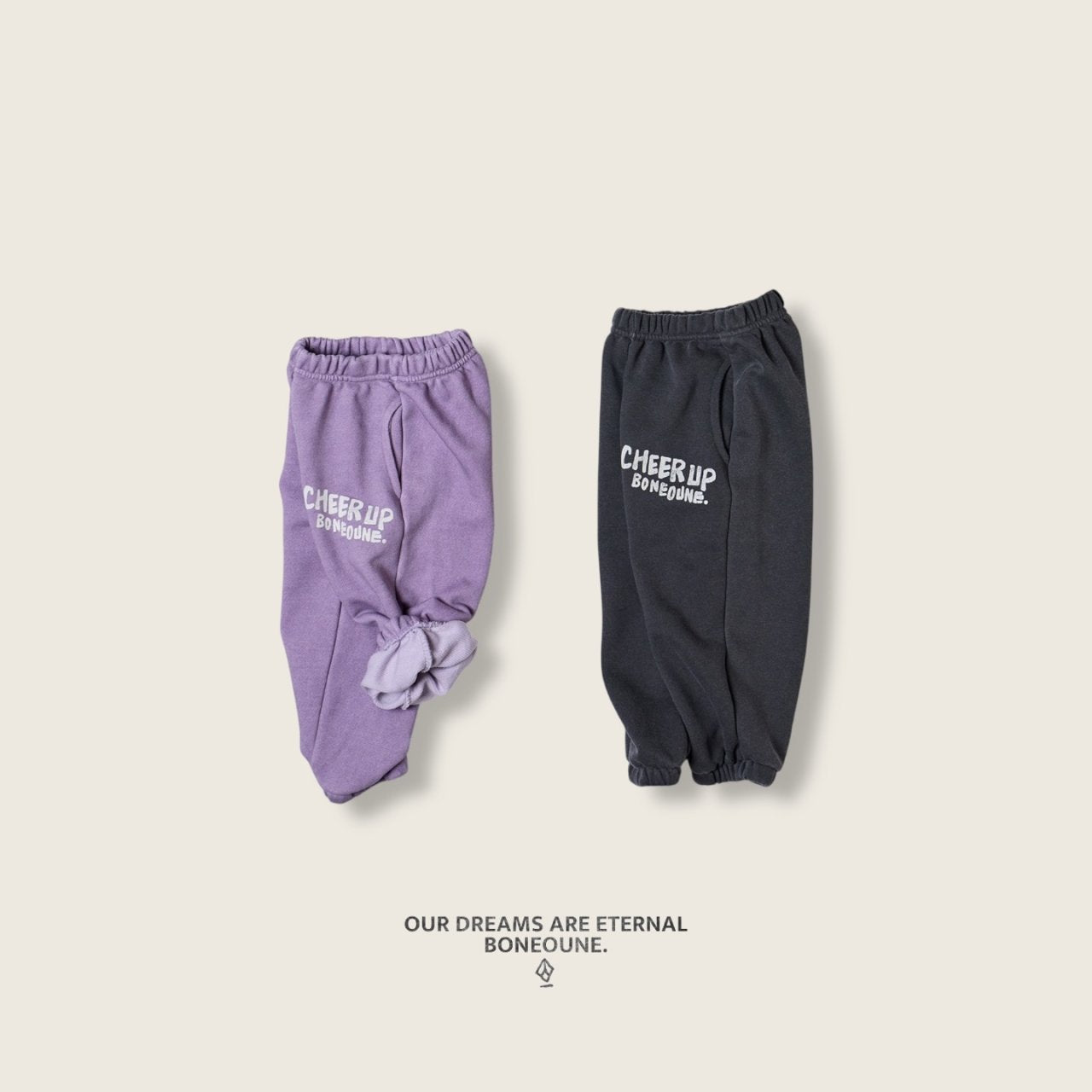 [BONEOUNE] Pig-Up Jogger Pants_2colors
