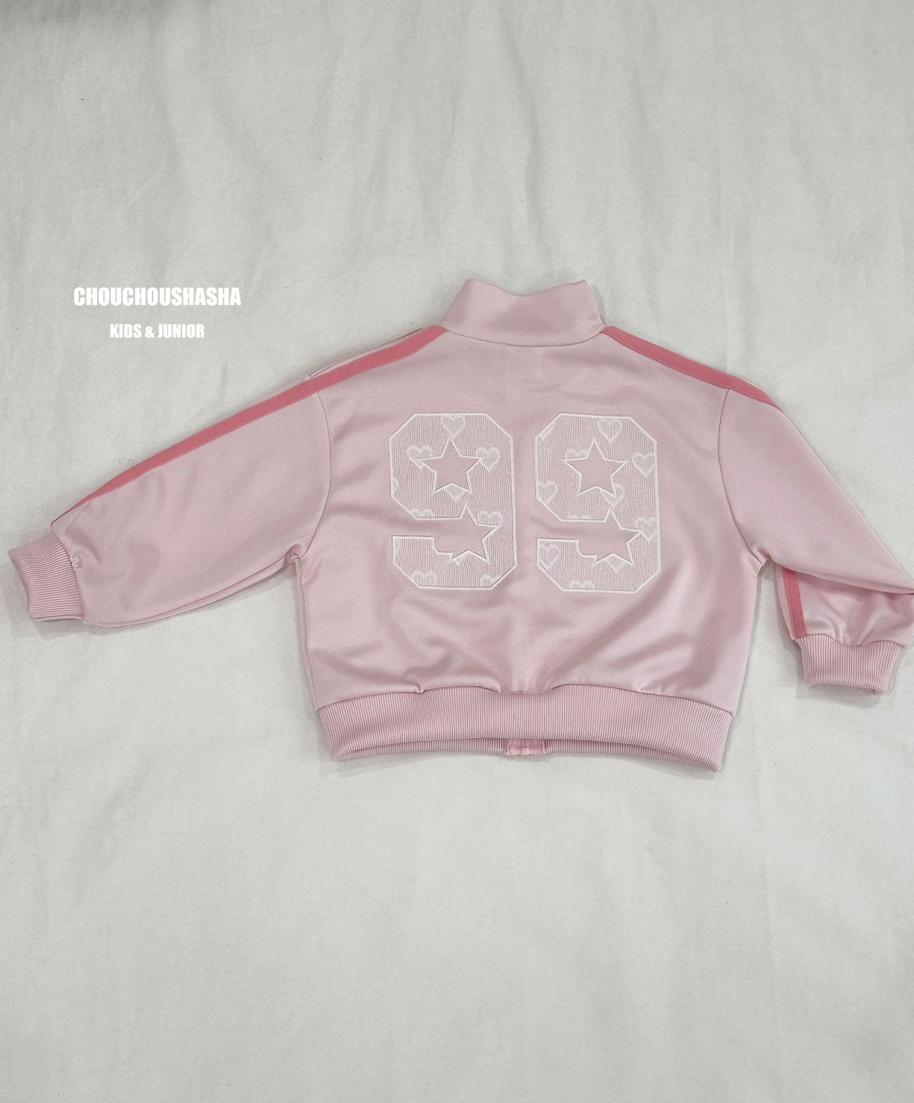 [CHOUCHOUSHASHA] 99 Girls Zip-up Jumper_Pink