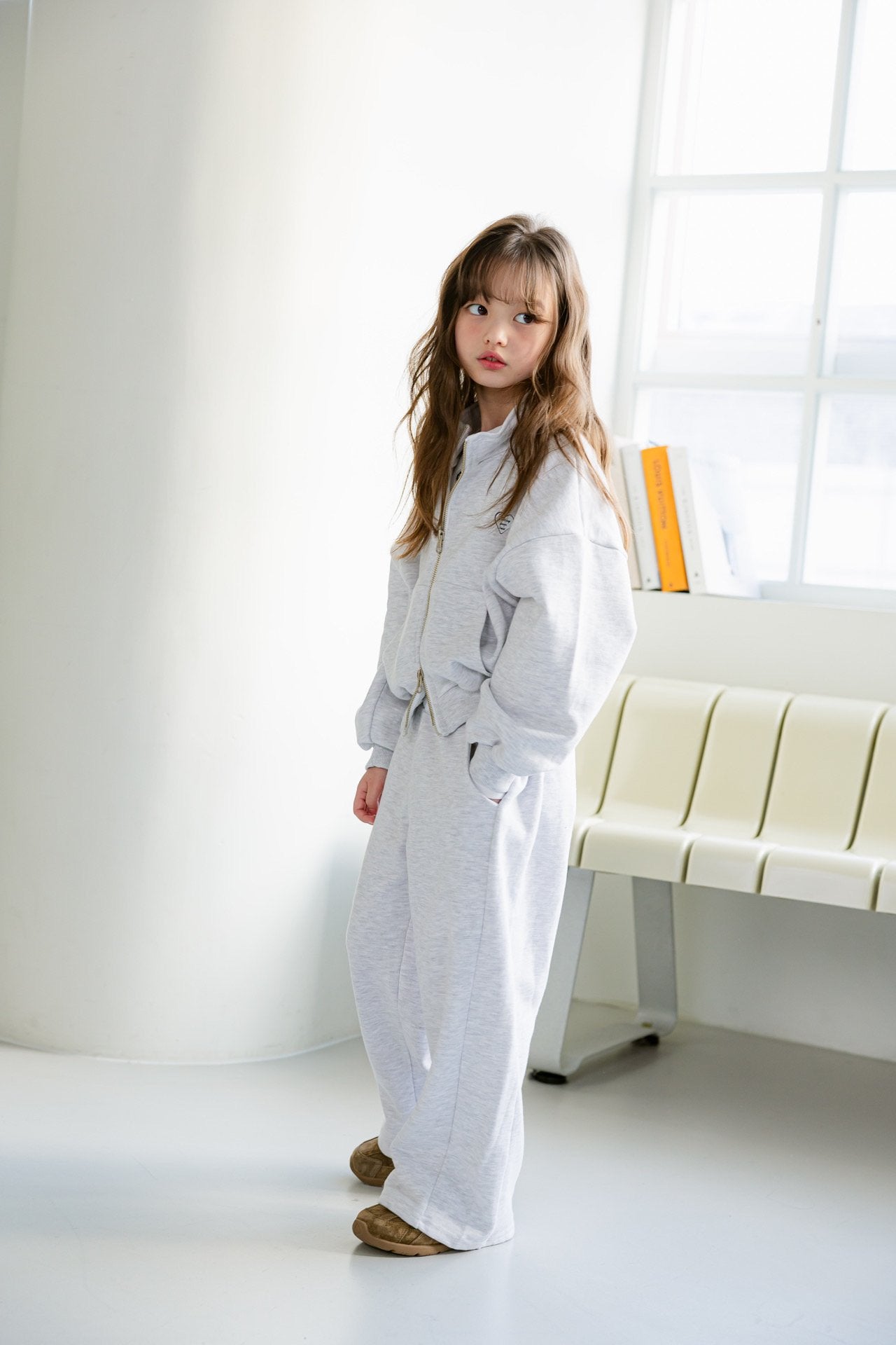 [DOREDORE] Heart Two way Zip-up_2colors