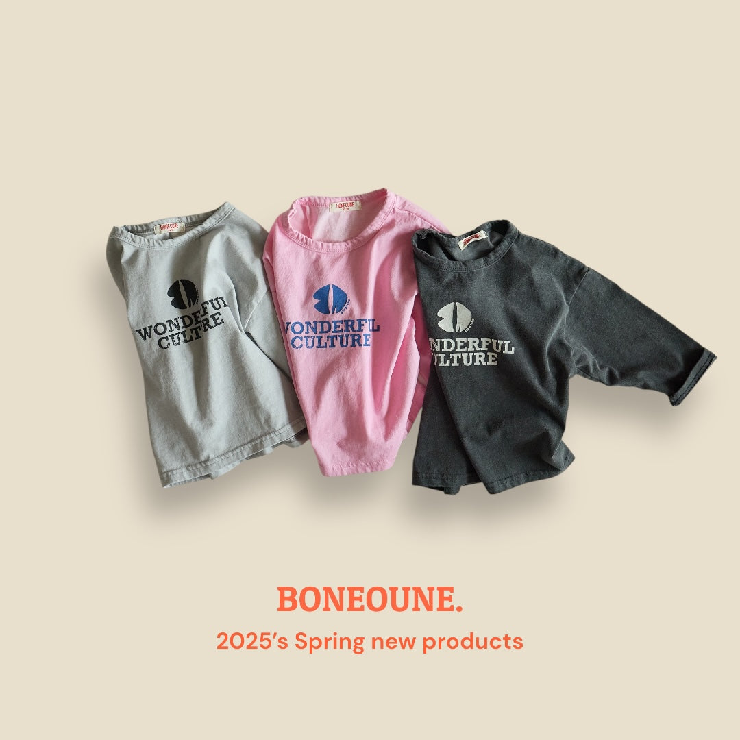 [BONEOUNE] Wonderful Pigment T-shirt_3colors