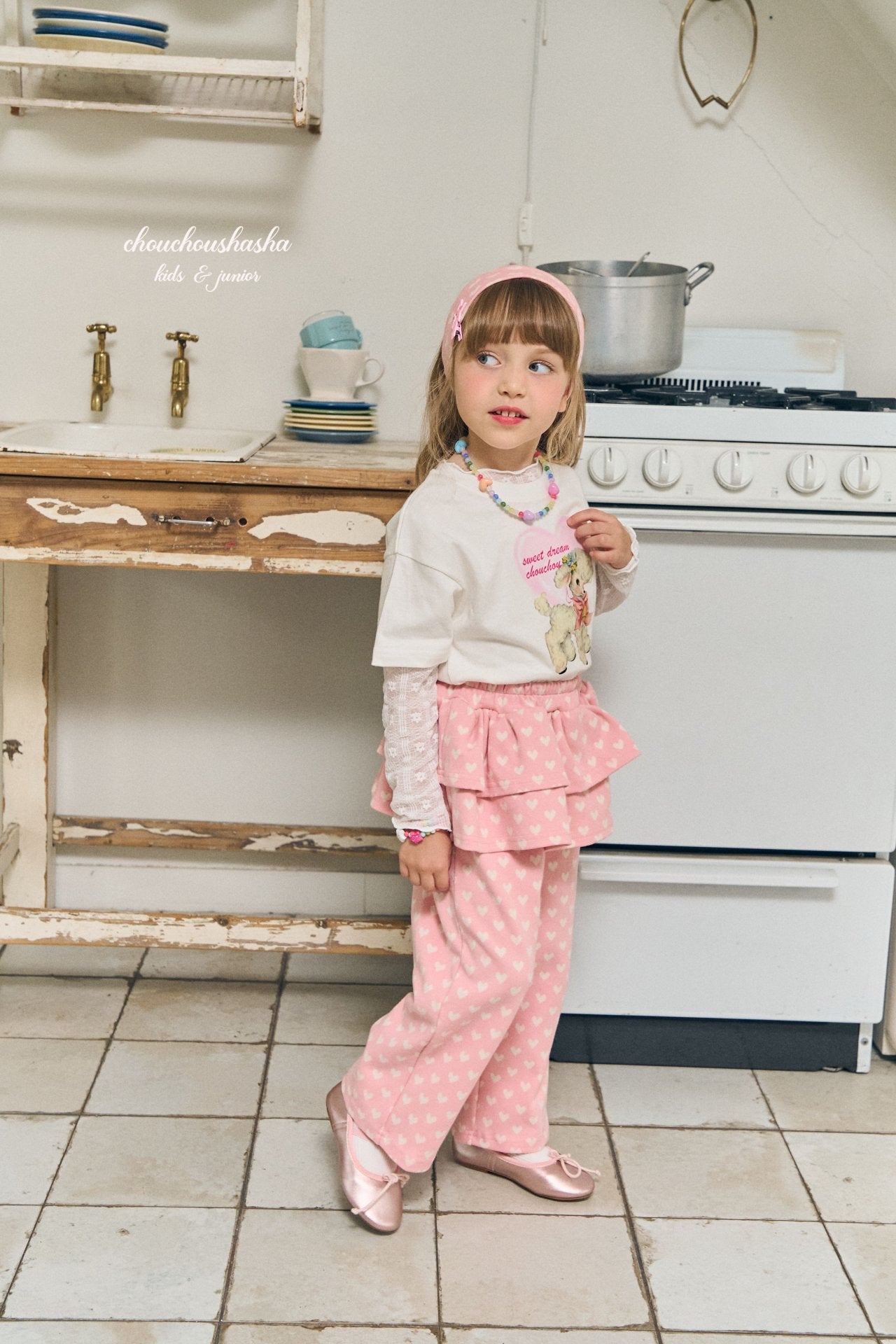 [CHOUCHOUSHASHA] Chloe Pants_Pink