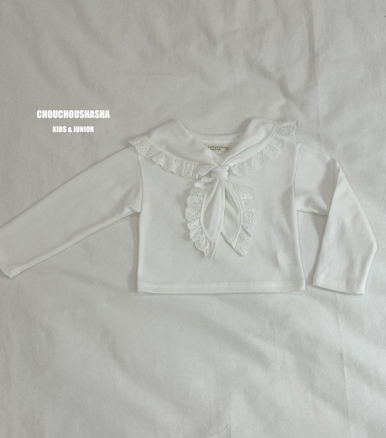 [CHOUCHOUSHASHA] Emily Blouse T-shirt_Ivory