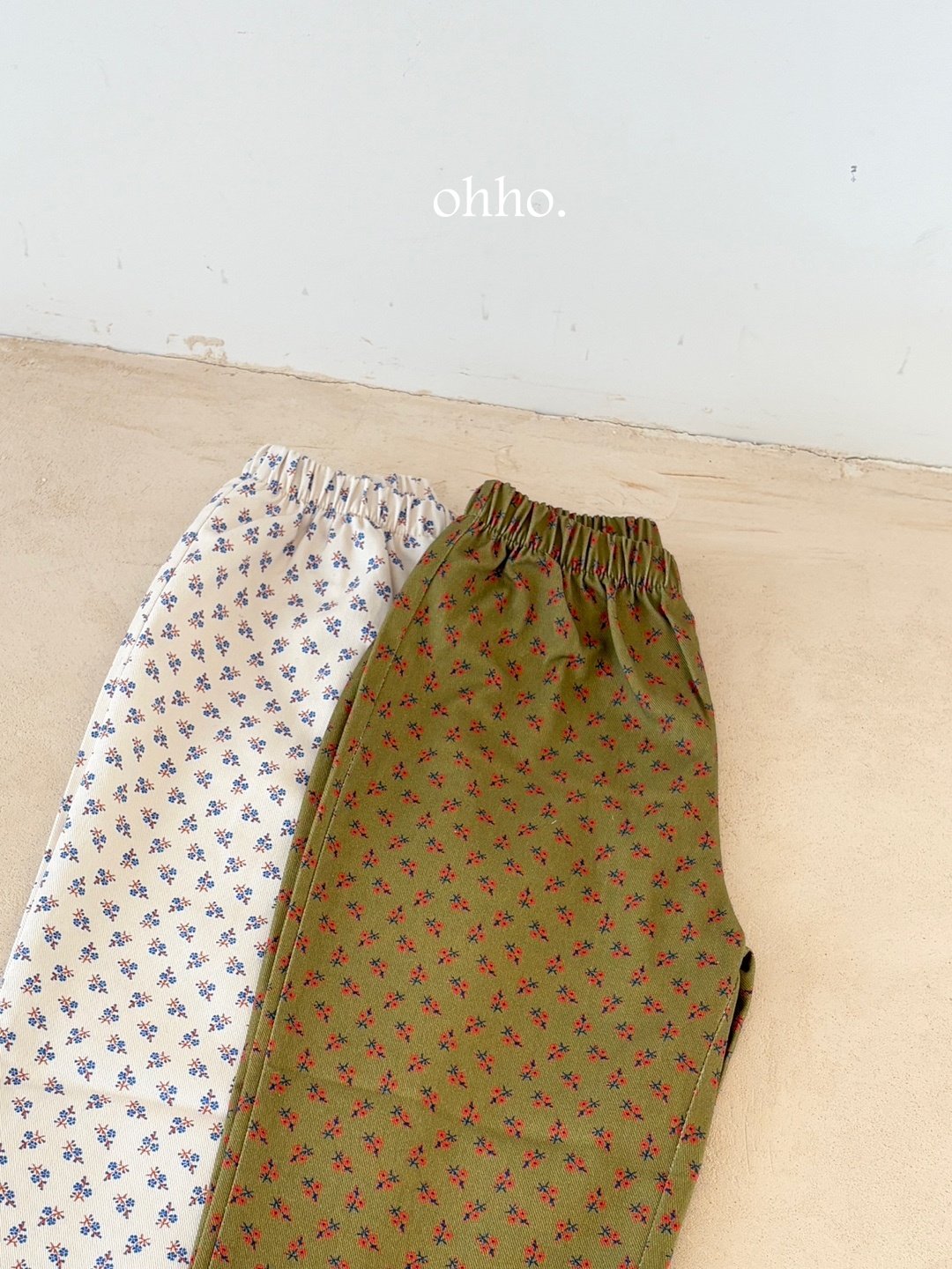 [ohho] Rose Flower Pants_2colors