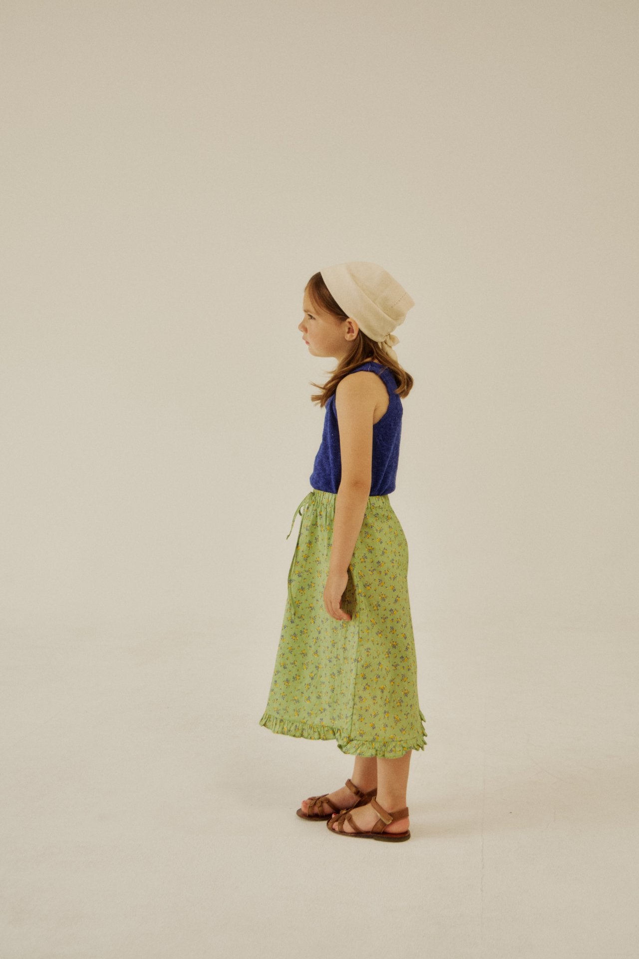 [Soye] Shoe frill long skirt_Green