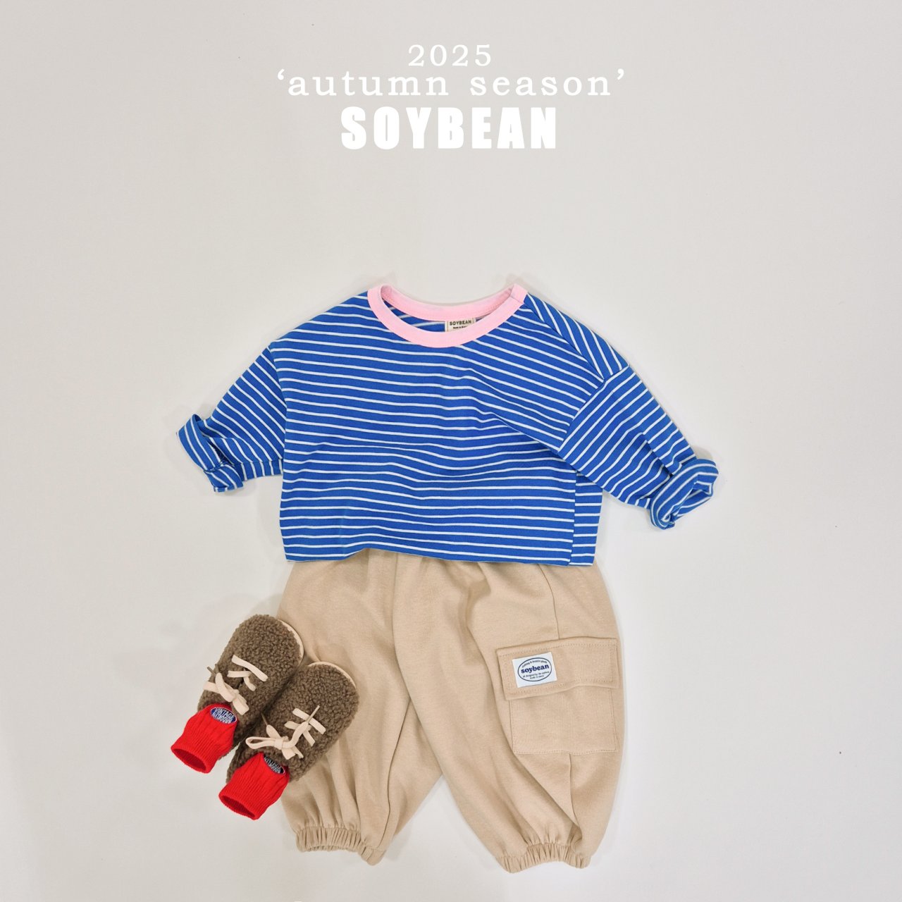 [SOYBEAN] Autumn Captain Striped T-Shirt_5colors