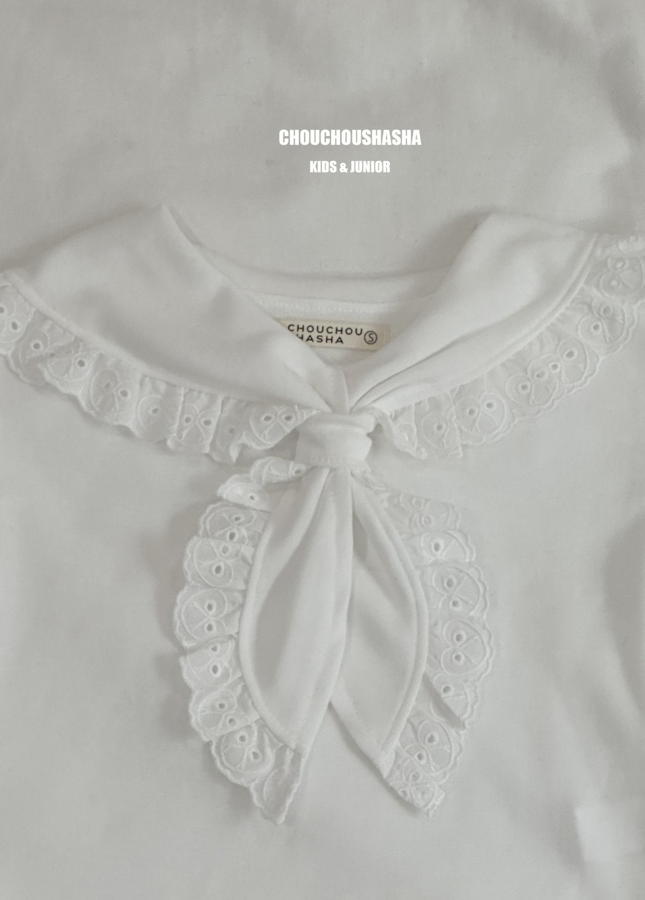 [CHOUCHOUSHASHA] Emily Blouse T-shirt_Ivory