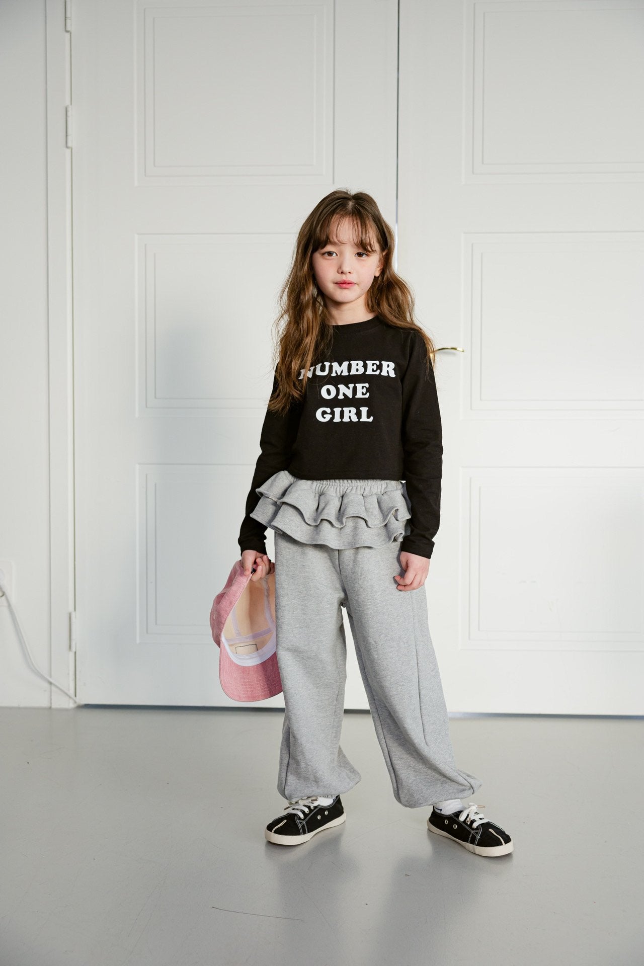 [DOREDORE] Number Girl Crop T-shirt_2colors