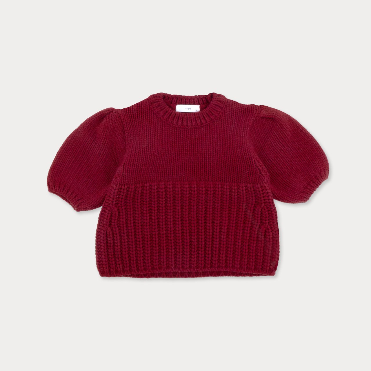 [Soye] Mullo Puff Knit_Red