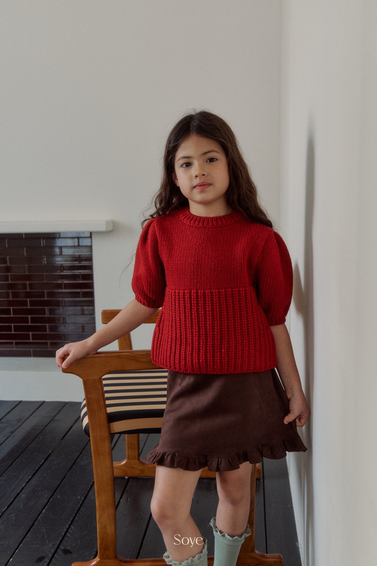 [Soye] Mullo Puff Knit_Red