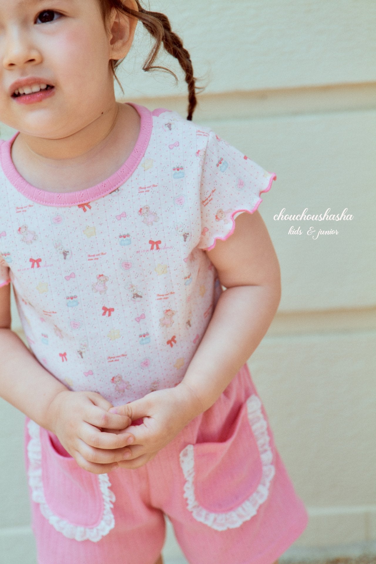[CHOUCHOUSHASHA] Toy T-shirts_2colors