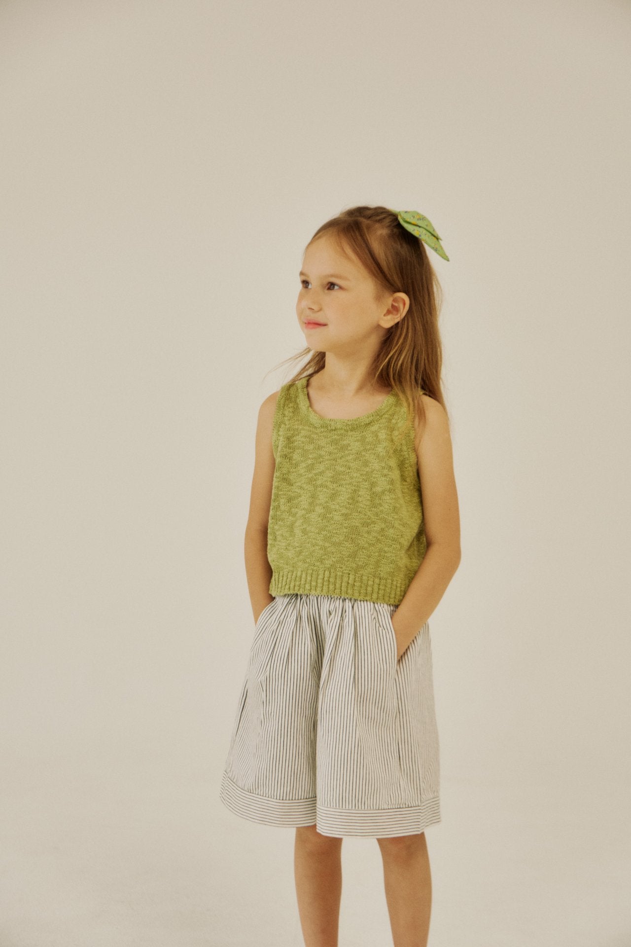 [Soye] Slub sleeveless_Green