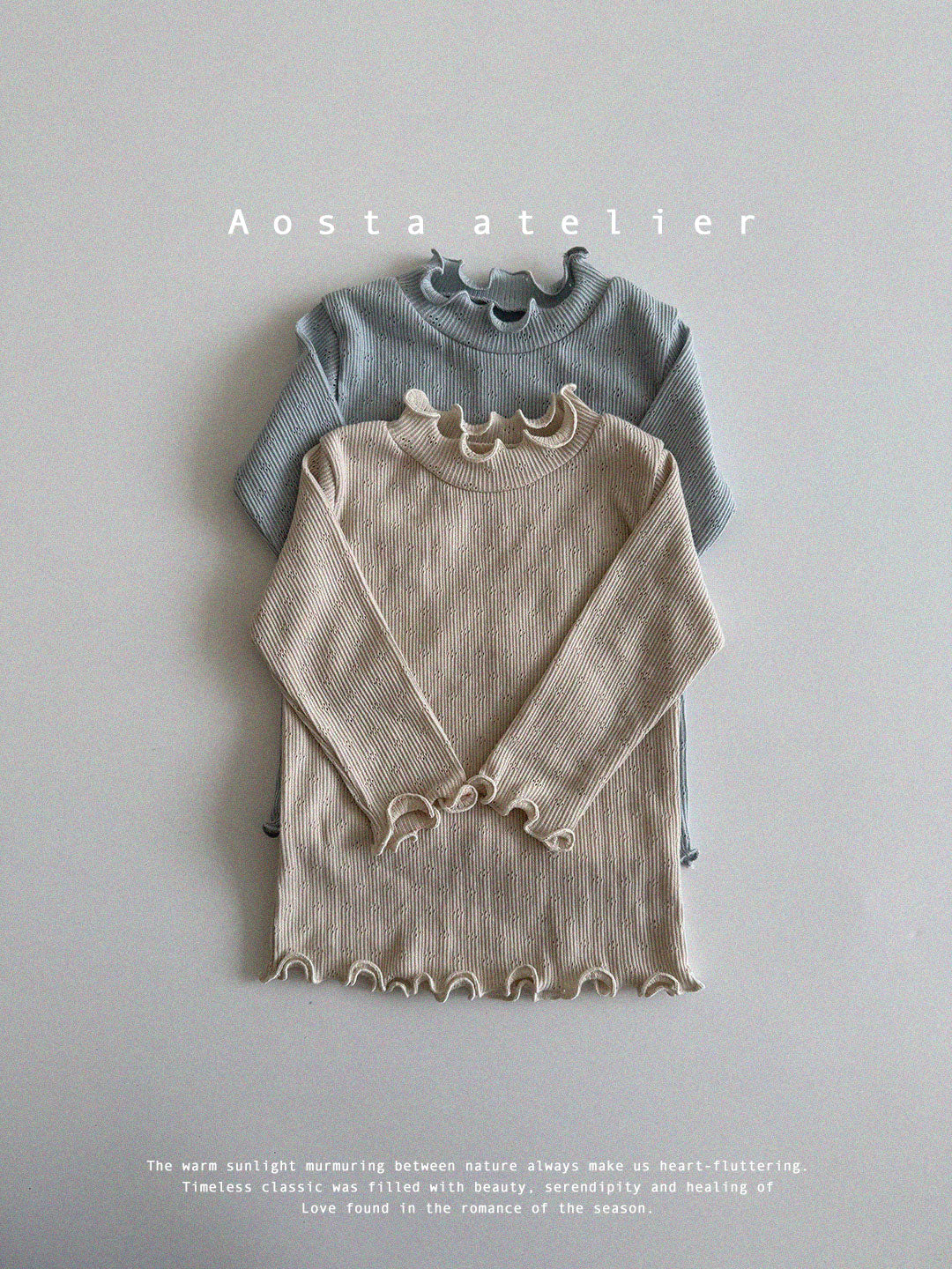 [AOSTA] Spring Camellia_T-shirt_2colors