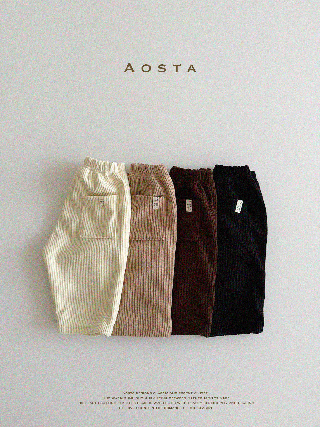 [AOSTA] Coduroy_Pants_4colors