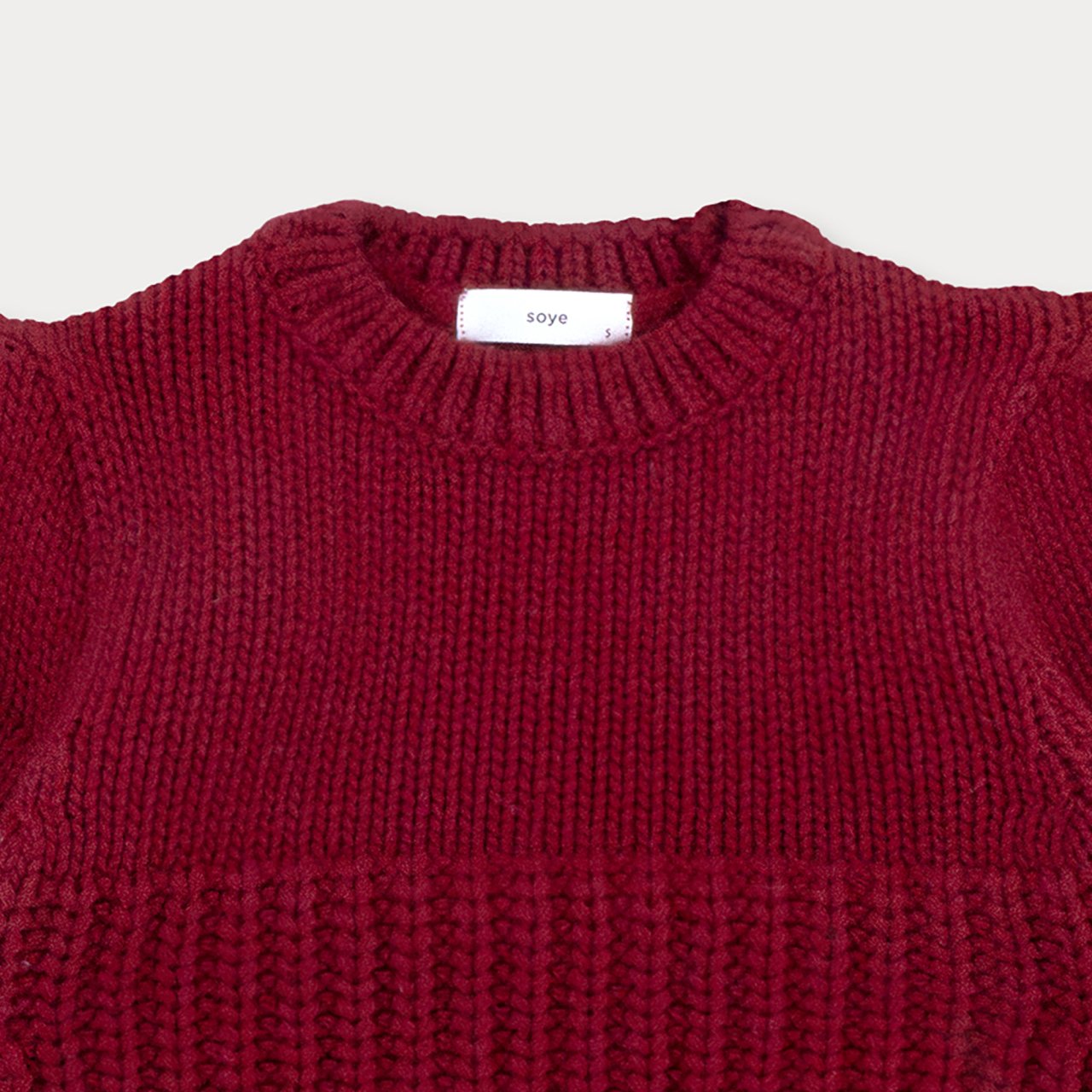 [Soye] Mullo Puff Knit_Red