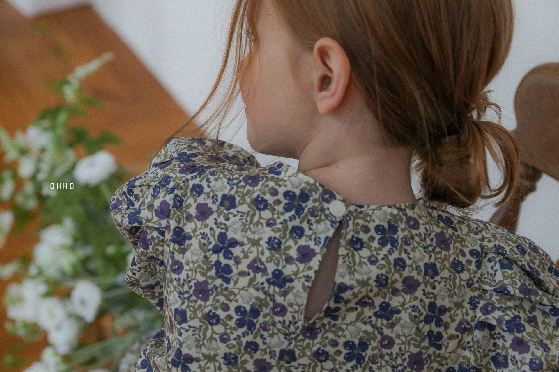 [ohho] Point Blouse_2colors