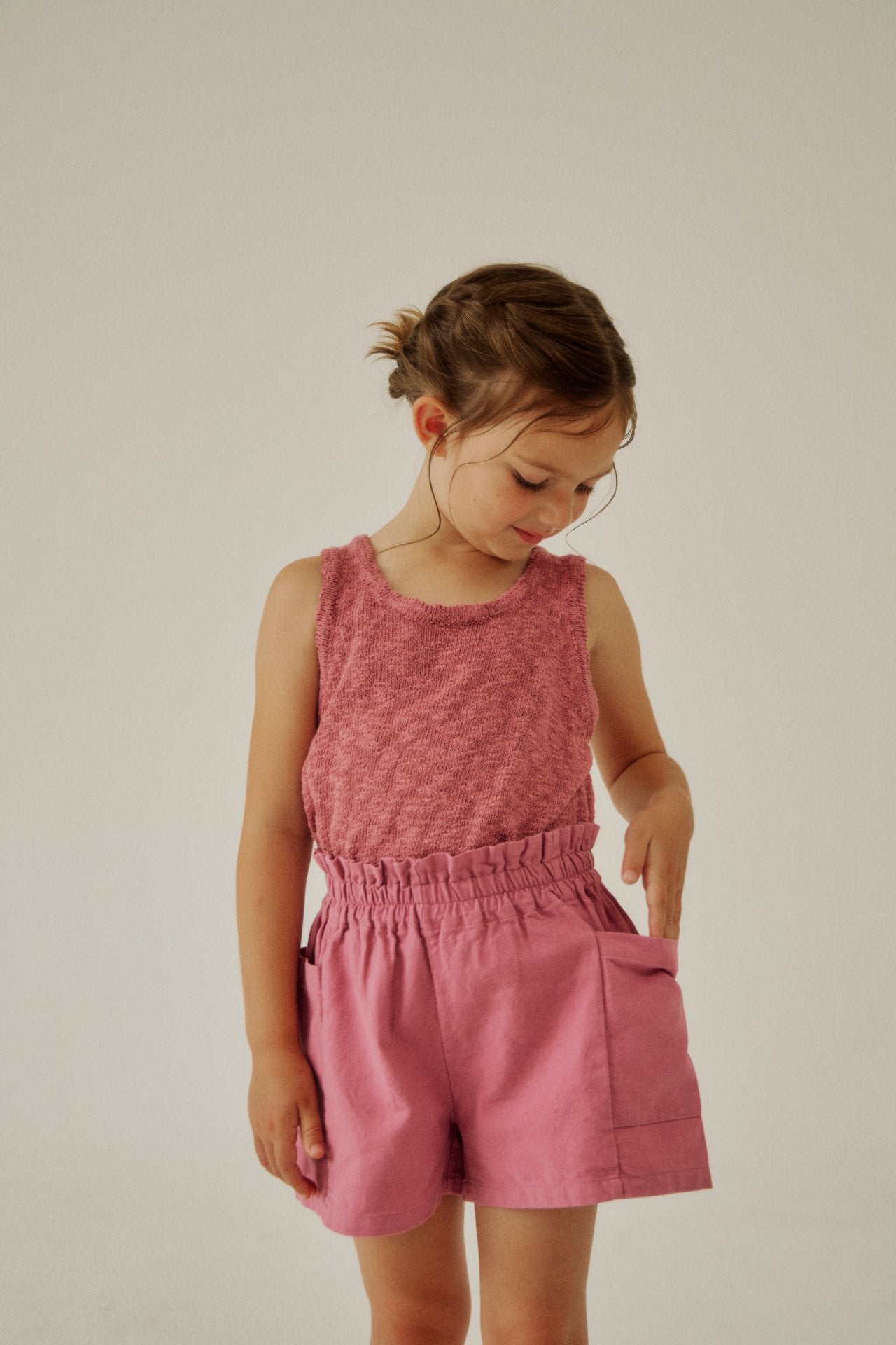 [Soye] Cream frill pants_Pink