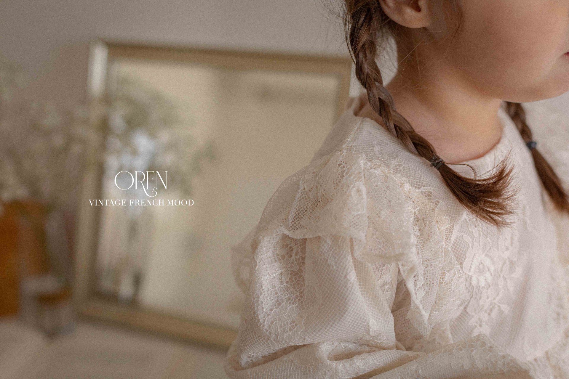 [OREN] Renibon Lace Suit(BEBE)_Cream