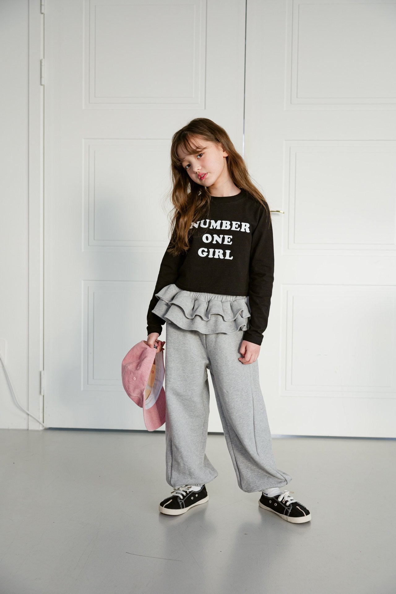 [DOREDORE] Number Girl Crop T-shirt_2colors