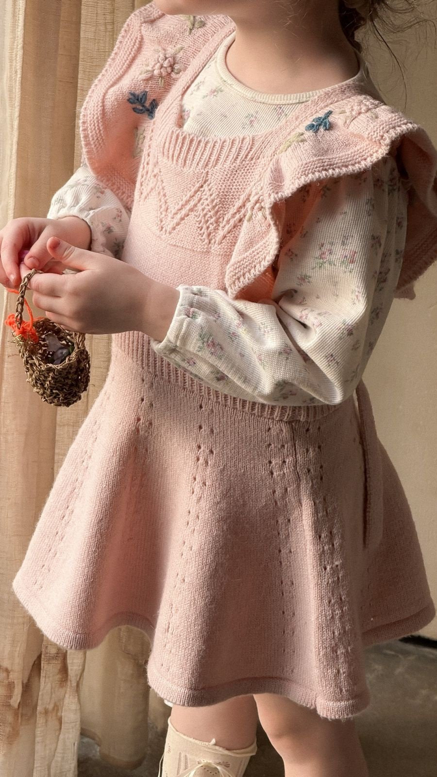 [aiai] French Knit Dress_Pink