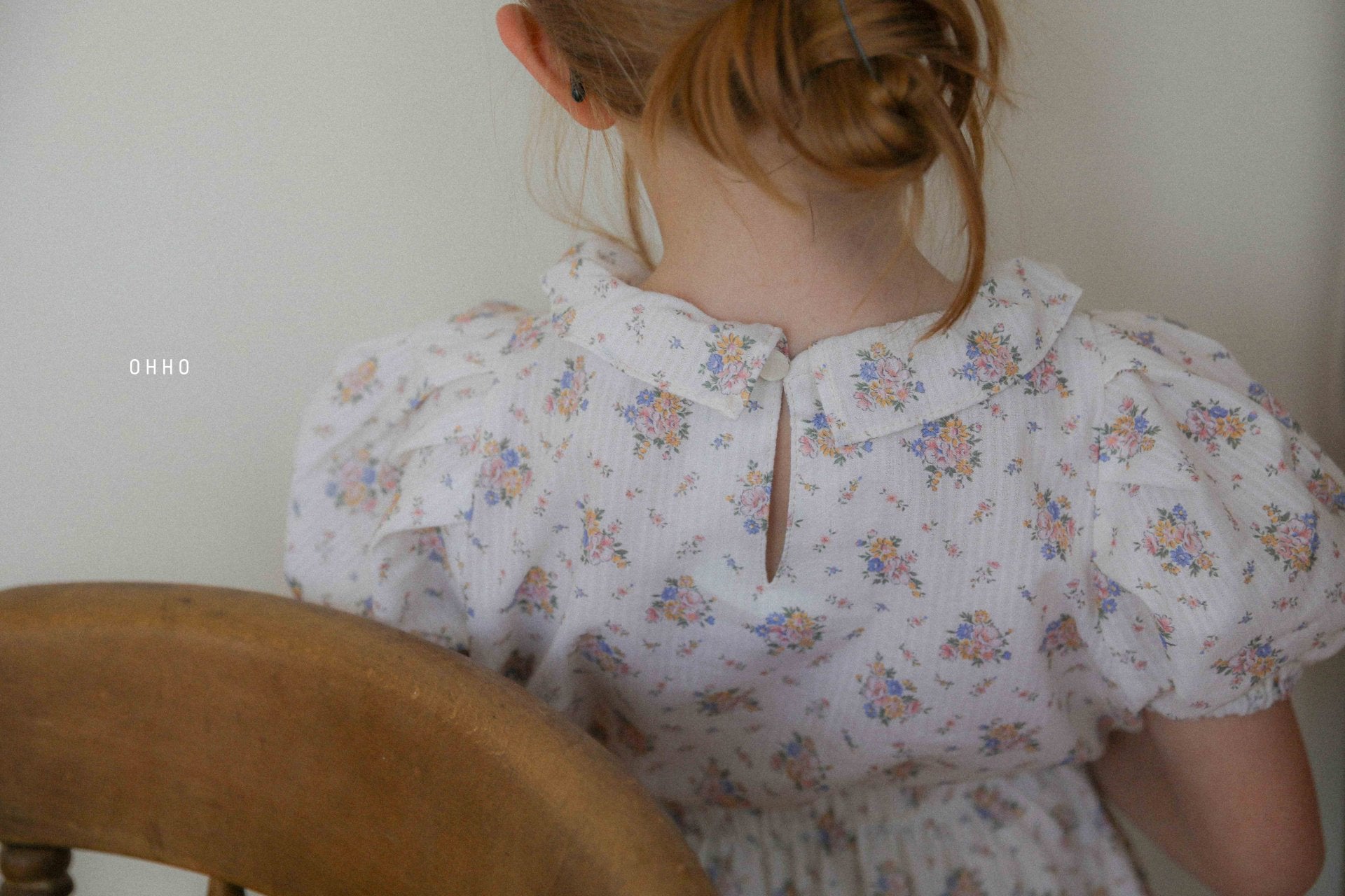 [ohho] Rose Frill Blouse_2colors