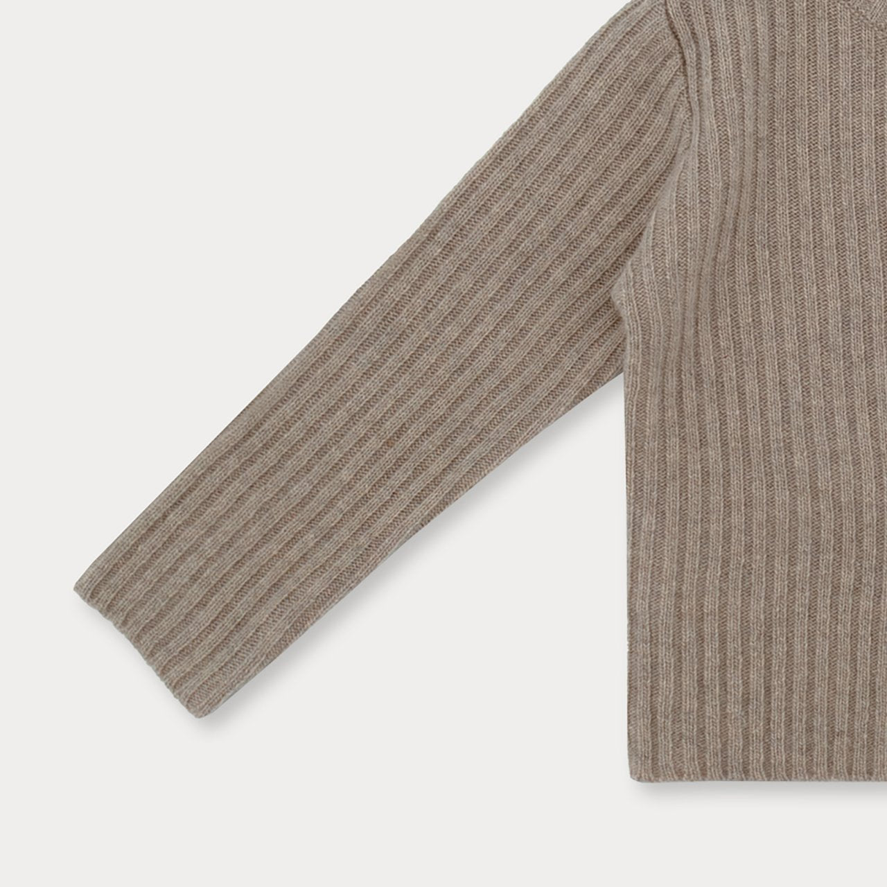 [Soye] Cashmere Rib Cardigan_Beige