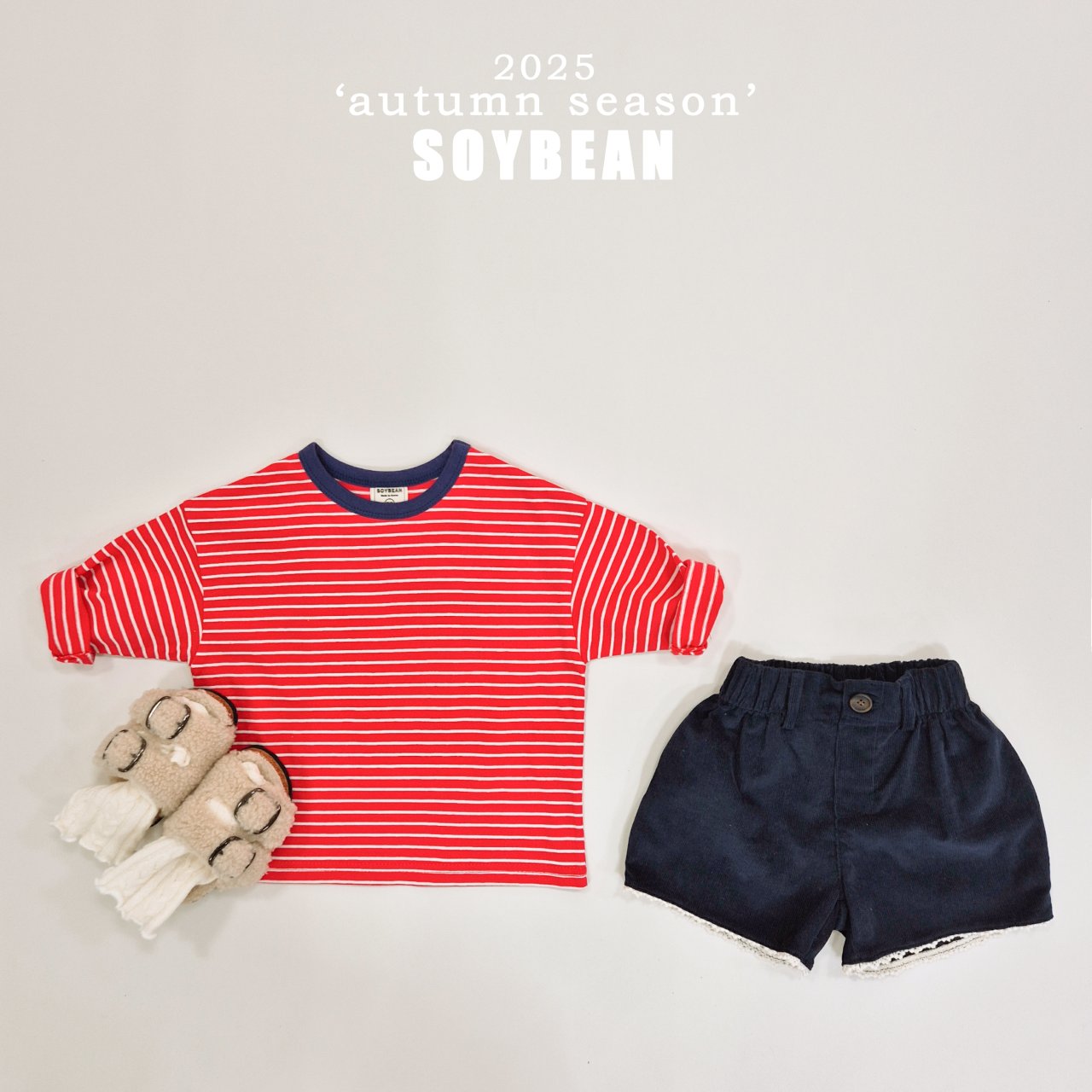 [SOYBEAN] Autumn Captain Striped T-Shirt_5colors