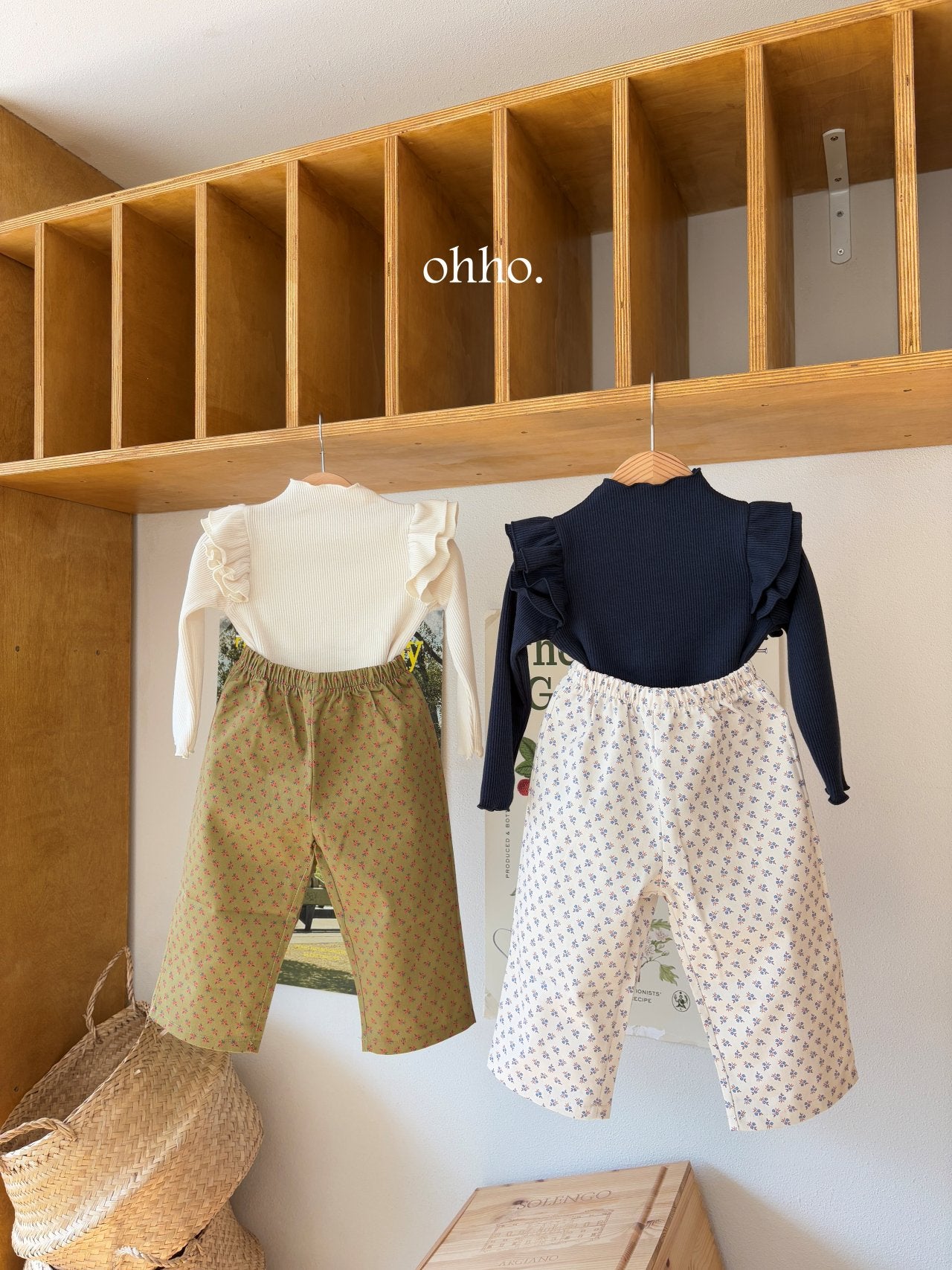 [ohho] Rose Flower Pants_2colors