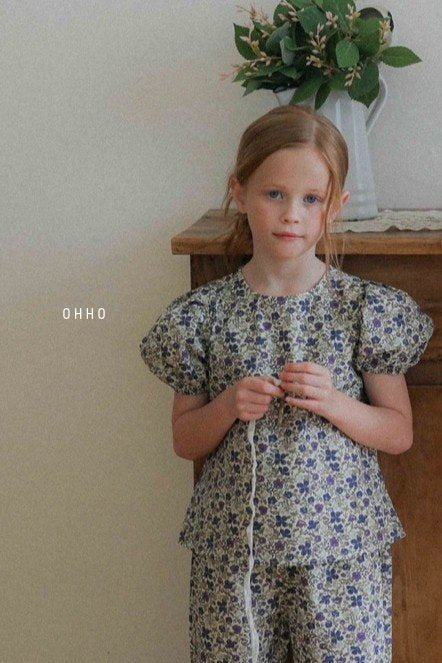 [ohho] Point Blouse_2colors
