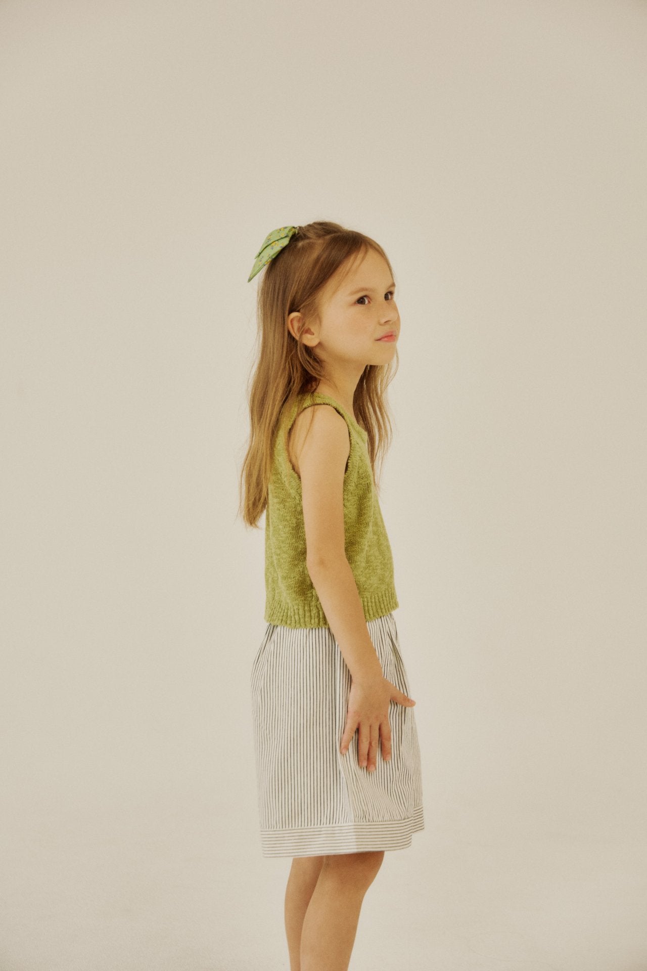 [Soye] Slub sleeveless_Green