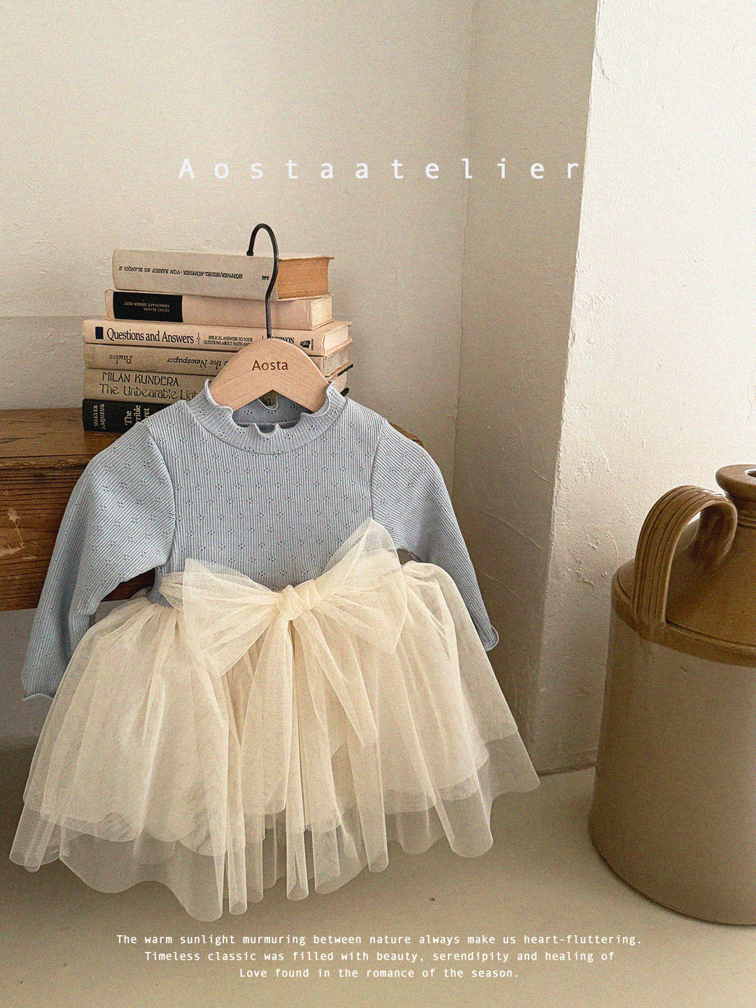 [AOSTA] Spring Camellia_Dress_2colors