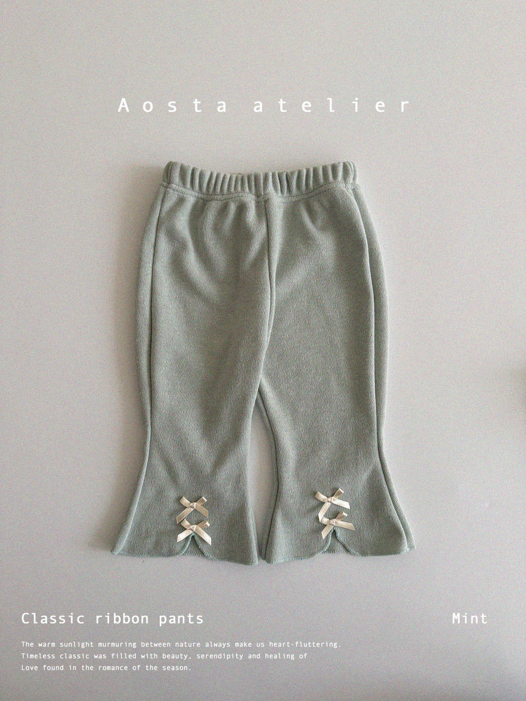 [AOSTA] Classic Ribbon Pants_3colors