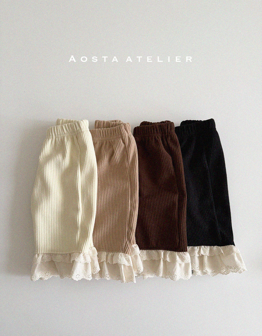 [AOSTA] Coduroy_Frills_Pants_4colors