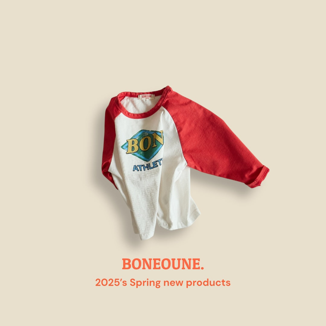 [BONEOUNE] Athletic Raglan T-shirt_2colors